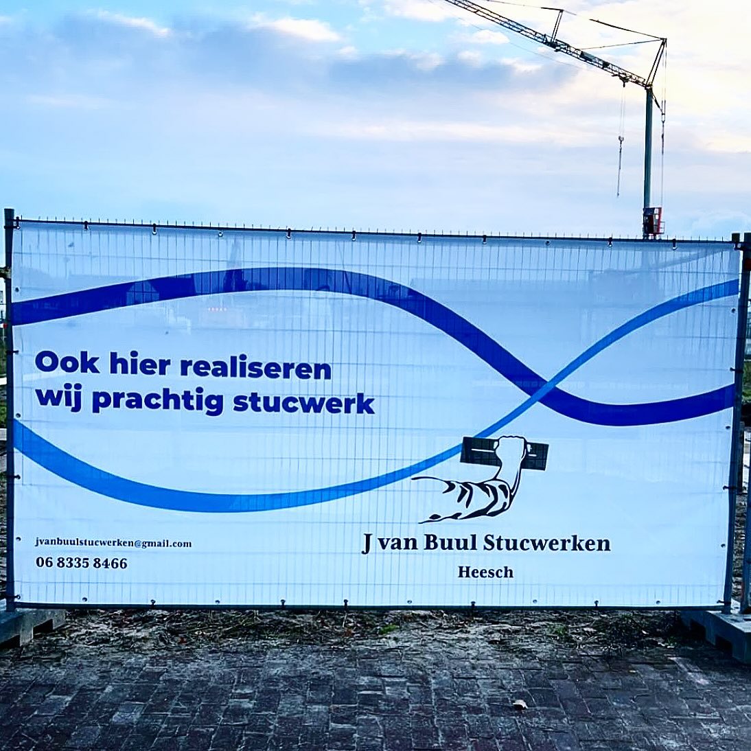 Bouwhekbanner van J van Buul Stucwerken: Ook hier realiseren wij prachtig stucwerk